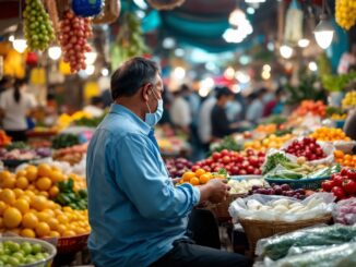 Gráfico que muestra la caída de los mercados asiáticos
