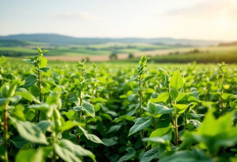 Campo di habas in Catalunya come alternativa alla soja