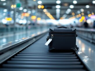 Proceso de manejo de equipaje en un aeropuerto