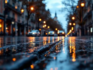 Immagine del luogo dell'incidente a Madrid con una minorenne coinvolta