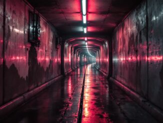 Vista del túnel de María de Molina tras el accidente
