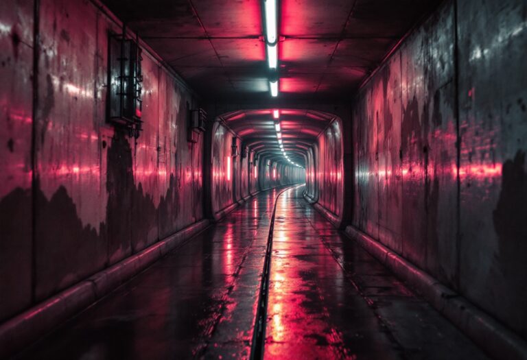 Vista del túnel de María de Molina tras el accidente