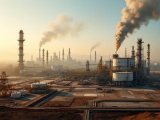Grafico sull'aumento della produzione di petrolio nel mercato globale