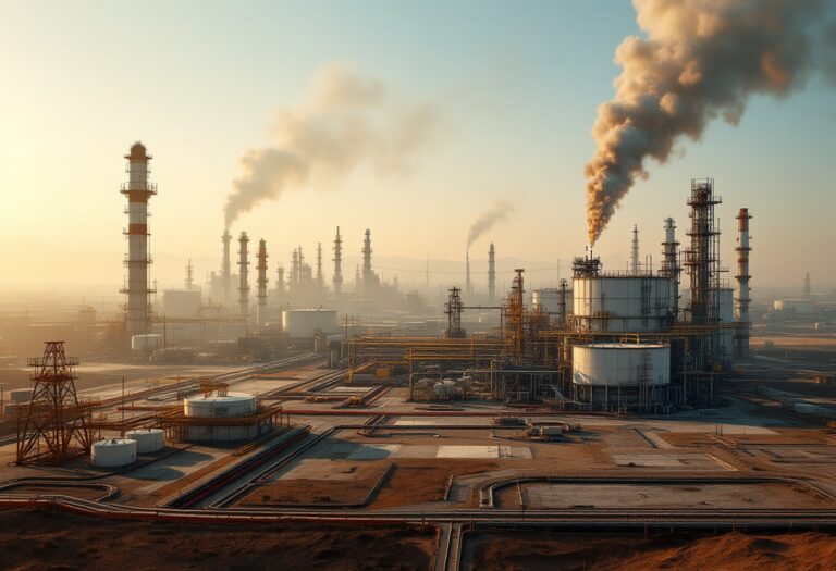 Grafico sull'aumento della produzione di petrolio nel mercato globale