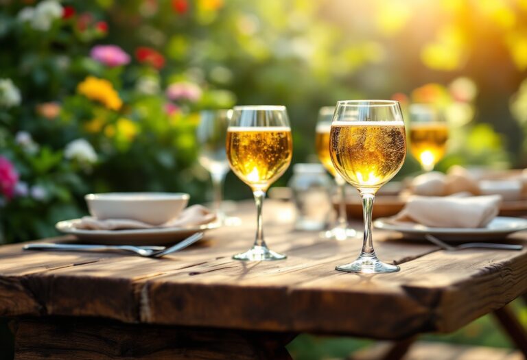 Una botella de tónica con limones frescos