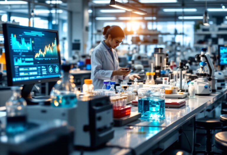 Grafico che mostra l'aumento del 6,6% in I+D