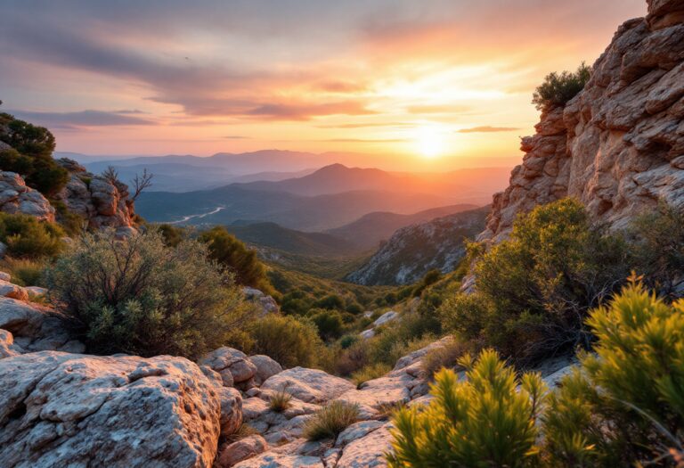 Vista panoramica de los paisajes ocultos de Alicante