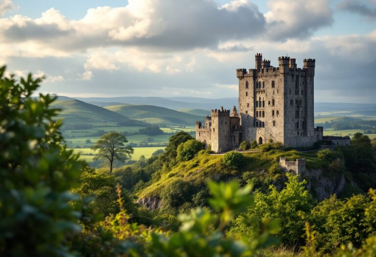Vista panoramica de Enniskillen en Irlanda del Norte