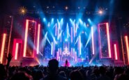 Immagine della finale di Eurovisión 2025 con elementi musicali e meme
