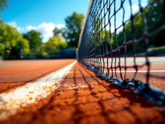 Iga Swiatek durante un torneo di tennis