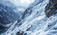 Panorama di Blatten colpito dal cambiamento climatico
