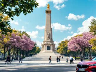 Monumento simbolico per la pace tra Israele e Palestina a Madrid