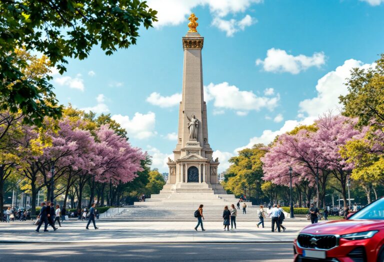 Monumento simbolico per la pace tra Israele e Palestina a Madrid