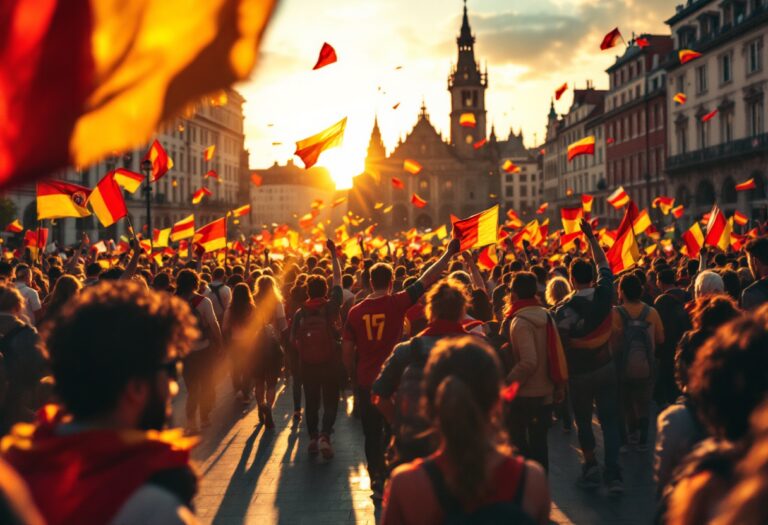 Festeggiamenti del Nápoles per il quarto scudetto