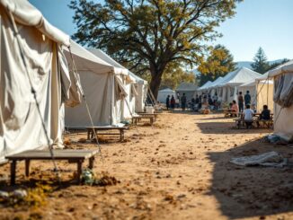 Menores migrantes en un centro de acogida