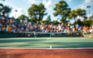 Paula Badosa y Stéfanos Tsitsipás en un torneo de tenis