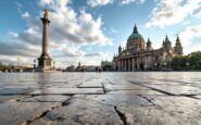 Vista della Plaza Roja e della Capilla Sixtina insieme