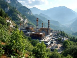 Manifestazione contro la costruzione della pianta di gas