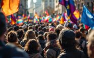 Cittadini manifestano per una sanità pubblica di qualità a Madrid