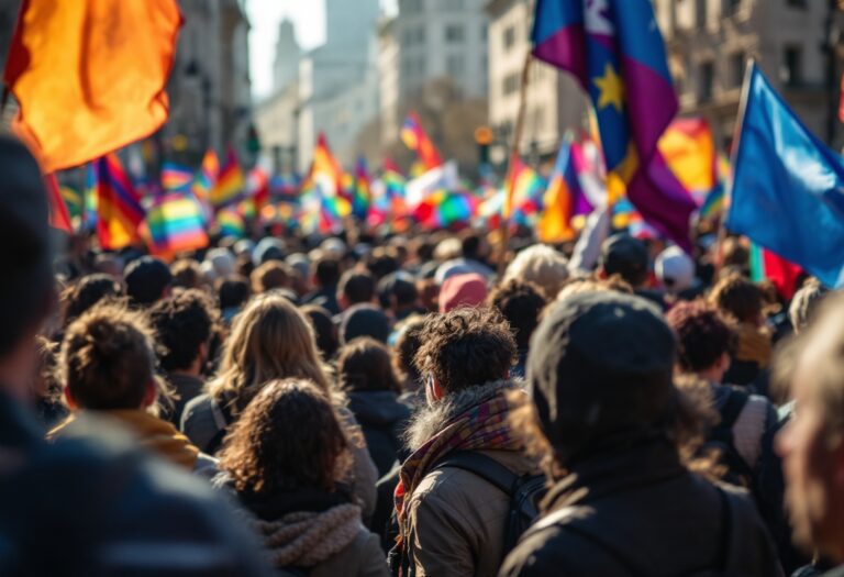 Protesta per sanità pubblica a Madrid