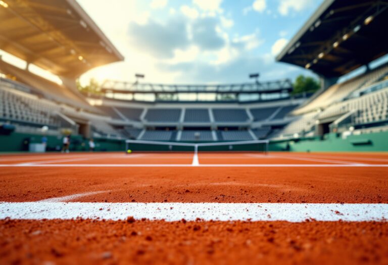 Rafa Nadal durante su emotivo homenaje en Roland Garros