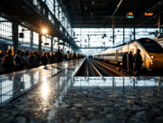 Immagine del caos ferroviario in Spagna per furto di cavi