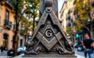 Scultura di Portaferrissa con simbolismo massonico