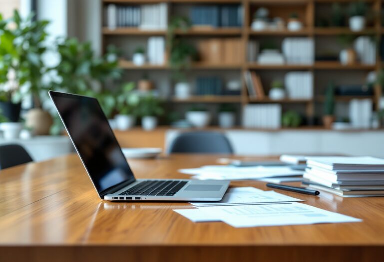 Joven profesional en finanzas analizando datos
