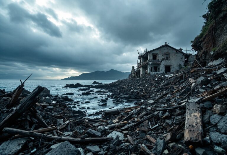 Immagine di evacuazioni dopo il terremoto in Cile