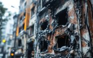Bombero durante un incendio in un hotel a Santa Susanna