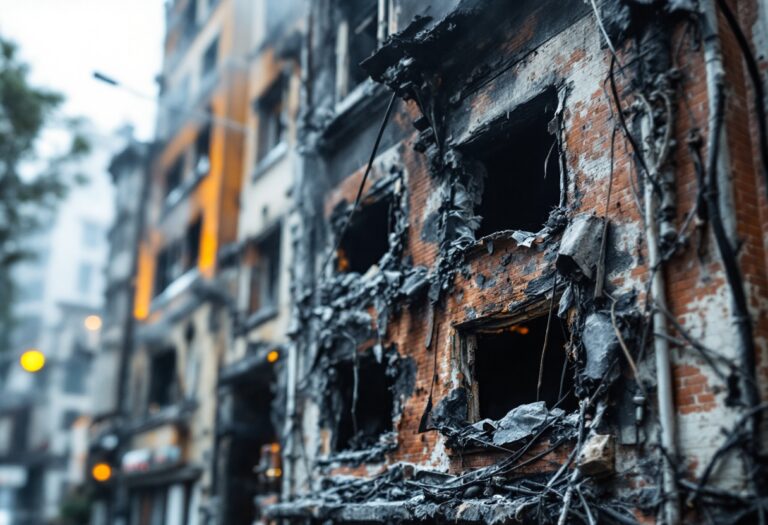Bombero durante un incendio in un hotel a Santa Susanna