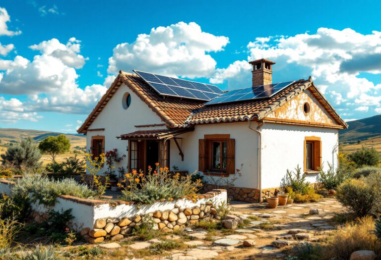 Immagine di una casa autosufficiente in Spagna