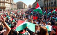 gran manifestacion en barcelona exige el fin de las acciones israelies en gaza python 1759590454