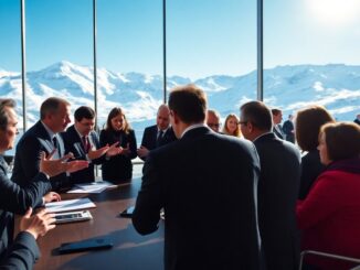 el dialogo entre el gobierno espanol y las corporaciones en davos enfrentando los retos globales 1769019438