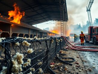 incendio en explotacion avicola de villafranca unas 10000 aves perdidas y sin heridos 1771812321