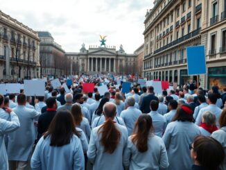medicos protestan en madrid por un estatuto propio y anuncian huelgas 1771172768