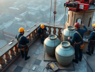 retirada urgente de las azucenas de la giralda tras la caida por el viento 1771658805