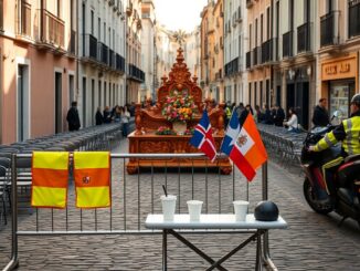 Policías extranjeros y locales coordinan vigilancia en la Semana Santa de Ferrol