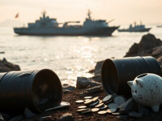 Subida del crudo y caída bursátil tras el bloqueo del estrecho de Ormuz