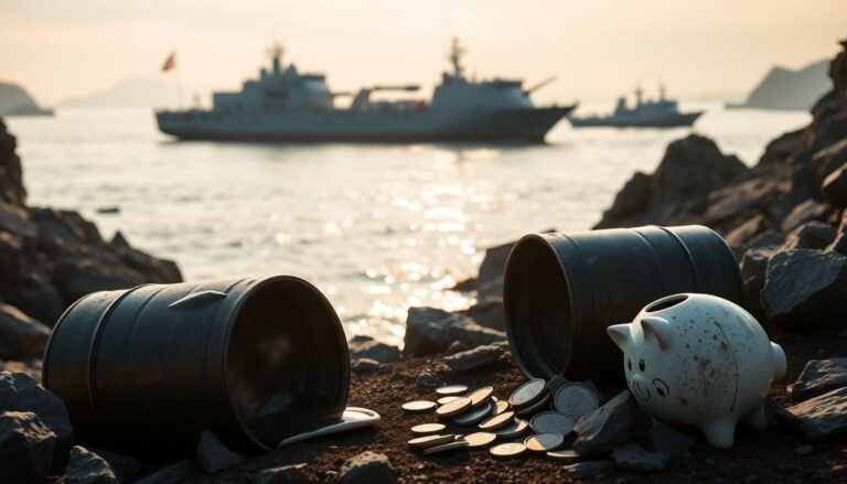 Subida del crudo y caída bursátil tras el bloqueo del estrecho de Ormuz