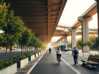 Transformación del puente de Vallecas: más verde, menos ruido y calles para peatones